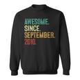 13 Year Old Awesome Since September 2010 13Th Birthday Sweatshirt