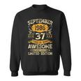 37 Years Old Vintage September 1986 37Th Birthday Sweatshirt
