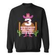 3Rd Birthday Cowgirl 3 Years Old Girl Rodeo Lover Party Sweatshirt