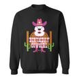 8Th Birthday Cowgirl 8 Years Old Girl Rodeo Lover Party Sweatshirt