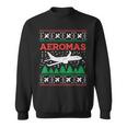 Aeromas Plane Ugly Christmas Sweater Flight Xmas Pilot Pj Sweatshirt