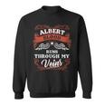 Albert Blood Runs Through My Veins Family Christmas Sweatshirt