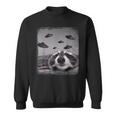 Alien Ufo Racoon Meme Funny UFO Funny Gifts Sweatshirt