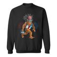 American Patriotic Bigfoot 4Th Of July Sasquatch Men Boy Sweatshirt