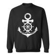 Anchor With Ship Sring Wheel Nautical Vintage Sailor Sweatshirt
