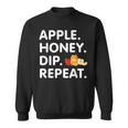 Apple Honey Dip Repeat Rosh Hashanah Jewish New Year Sweatshirt