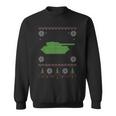 Army Tank Ugly Sweater Christmas Sweatshirt