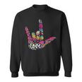 Asl Sign Language I Love You American Sign Language Sweatshirt