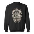 August 1958 65 Years Of Being Awesome 65Th Birthday Sweatshirt