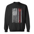Auto Repairman Car Mechanic Wrench Workshop Tools Usa Flag Mechanic Funny Gifts Funny Gifts Sweatshirt