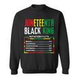 Awesome Junenth Black King Melanin Fathers Day Men Boys Sweatshirt