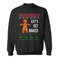 Lets Get Baked Holiday Ugly Christmas Sweater Sweatshirt