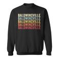 Baldwinsville New York Baldwinsville Ny Retro Vintage Text Sweatshirt
