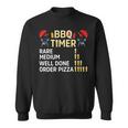Beer Funny Bbq Timer Barbecue Grill Master Grilling Drinking Beer Sweatshirt