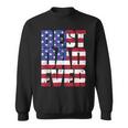 Best Dad Ever With Us American Flag Gift For Fathers Day Sweatshirt
