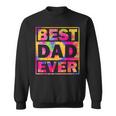 Best Dad Ever With Us Flag Tie Dye Fathers Day Sweatshirt