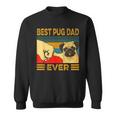 Best Pug Dad Ever Retro Vintage Sweatshirt