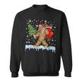 Bigfoot Christmas Tree Lights Xmas Boys Sasquatch Lovers Sweatshirt