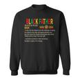 Black Father Noun Father Day African American Dad Black King Gift For Mens Sweatshirt