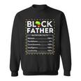 Black Father Nutritional Facts Junenth King Best Dad Ever Gift For Mens Sweatshirt