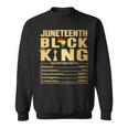 Black King Junenth 1865 Independence Day Black Pride Men Sweatshirt