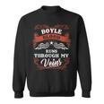 Boyle Blood Runs Through My Veins Family Christmas Sweatshirt