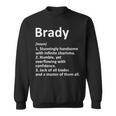 Brady Definition Personalized Name Funny Birthday Gift Idea Definition Funny Gifts Sweatshirt
