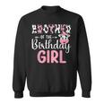 Brother Of The Birthday Girl Farm Cow 1 St Birthday Girl Sweatshirt