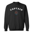 Captain Ships Wheel And Anchor Sailing Boat Sweatshirt