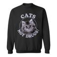 Cats Not Drugs Munchkin British Longhair Sweatshirt