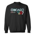 Chicago City Flag Downtown Skyline Chicago 3 Sweatshirt