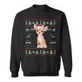 Chihuahua Ugly Christmas Sweater Santa Dog Lover Sweatshirt
