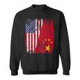 Chinese Roots Half American Flag Usa China Flag Sweatshirt