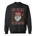 Christmas Let's Go Brandon Santa Claus Ugly Sweater Sweatshirt
