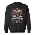 Collins Blood Runs Through My Veins Family Name Vintage Sweatshirt