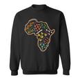 Continent Of Africa Colorful Doodle Design Sweatshirt