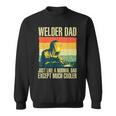 Cool Welding For Men Dad Ironworker Welder Pipefitter Worker Sweatshirt