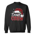 Cousin Crew Buffalo Plaid Christmas Family Xmas Pajama Santa Sweatshirt