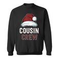 Cousin Crew Red Buffalo Plaid Family Matching Christmas Sweatshirt