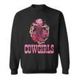 Cowgirls Pink Cowboy Hat Boots Western Cowgirls Rodeo Rodeo Funny Gifts Sweatshirt