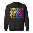 Crayon Crew Coloring Artistic Drawing Color Sweatshirt