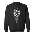 Creepy Skulls Icecream Horror Halloween Halloween Sweatshirt