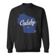 Cudahy Wisconsin Wi Map Sweatshirt