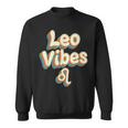 Cute Retro Leo Vibes Funny Leo Zodiac Birthday Decorations Sweatshirt