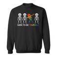 Dare To Be Yourself | Cute Lgbt Les Gay Pride Men Boys Sweatshirt