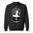Dark Evil Nun Pentagram Scary Nun Sweatshirt