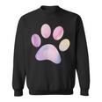 Dog Paw Colorful Print Dog Love Pet Paw Sweatshirt