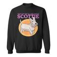 Dog Scottish Terrier Mom Of A Spoiled Scottie Dog Owner Scottish Terrier Sweatshirt