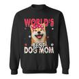 Dog Shiba Inu Womens Worlds Best Shiba Inu Dog Mom Funny Mothers Day Sweatshirt