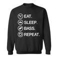 Eat Sleep Bass Repeat Funny Bass GuitarGift Guitar Funny Gifts Sweatshirt